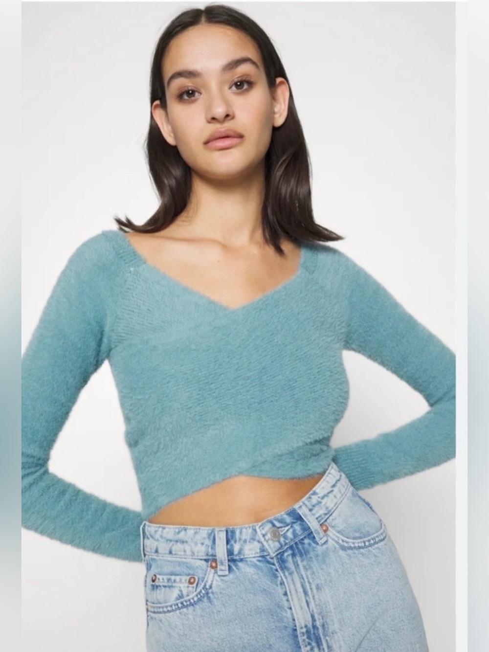 Hollister Eyelash Wrap Sweater - Size S